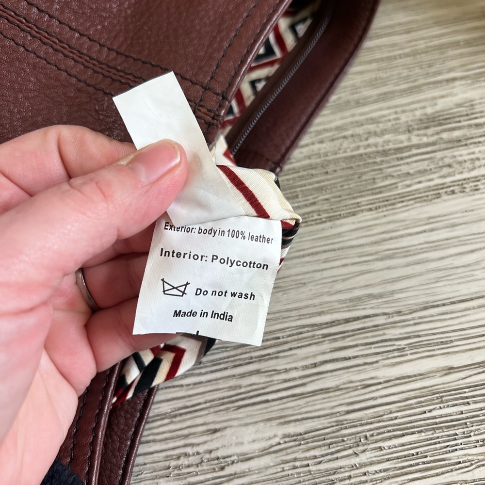 Hadaki Brown Leather Hobo Bag - Picture 11 of 13